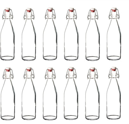 Bormioli - Bottiglie di Vetro con Chiusura Ermetica 'Giara', Set di BOTTIGLIE PER ACQUA E LIQUORI