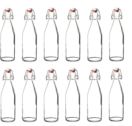 Bormioli - Bottiglie di Vetro con Chiusura Ermetica 'Giara', Set di BOTTIGLIE PER ACQUA E LIQUORI