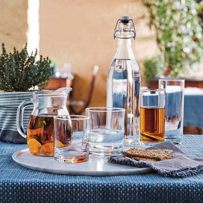 Rocco Bormioli Bistrot CARAFFA lt.1, 18/8 Stainless Steel, TransparantE 1000 ml