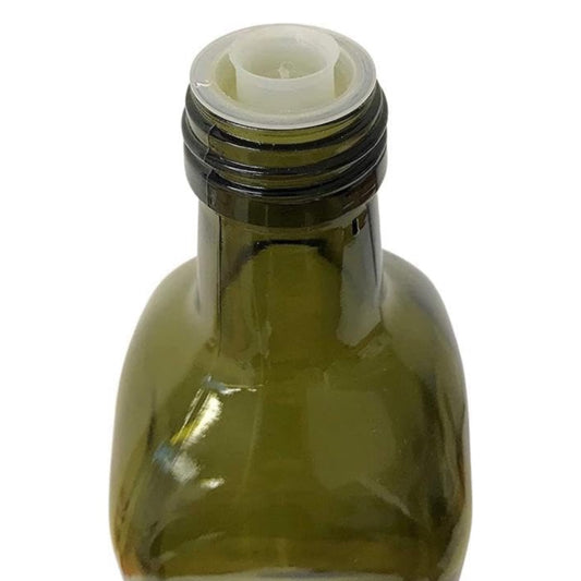 12 Bottiglie Per Olio E Liquore 500 ml In Vetro Scuro Uvag con Dosatore Olio Salvagoccia e Tappo Ermetico - Made In Italy